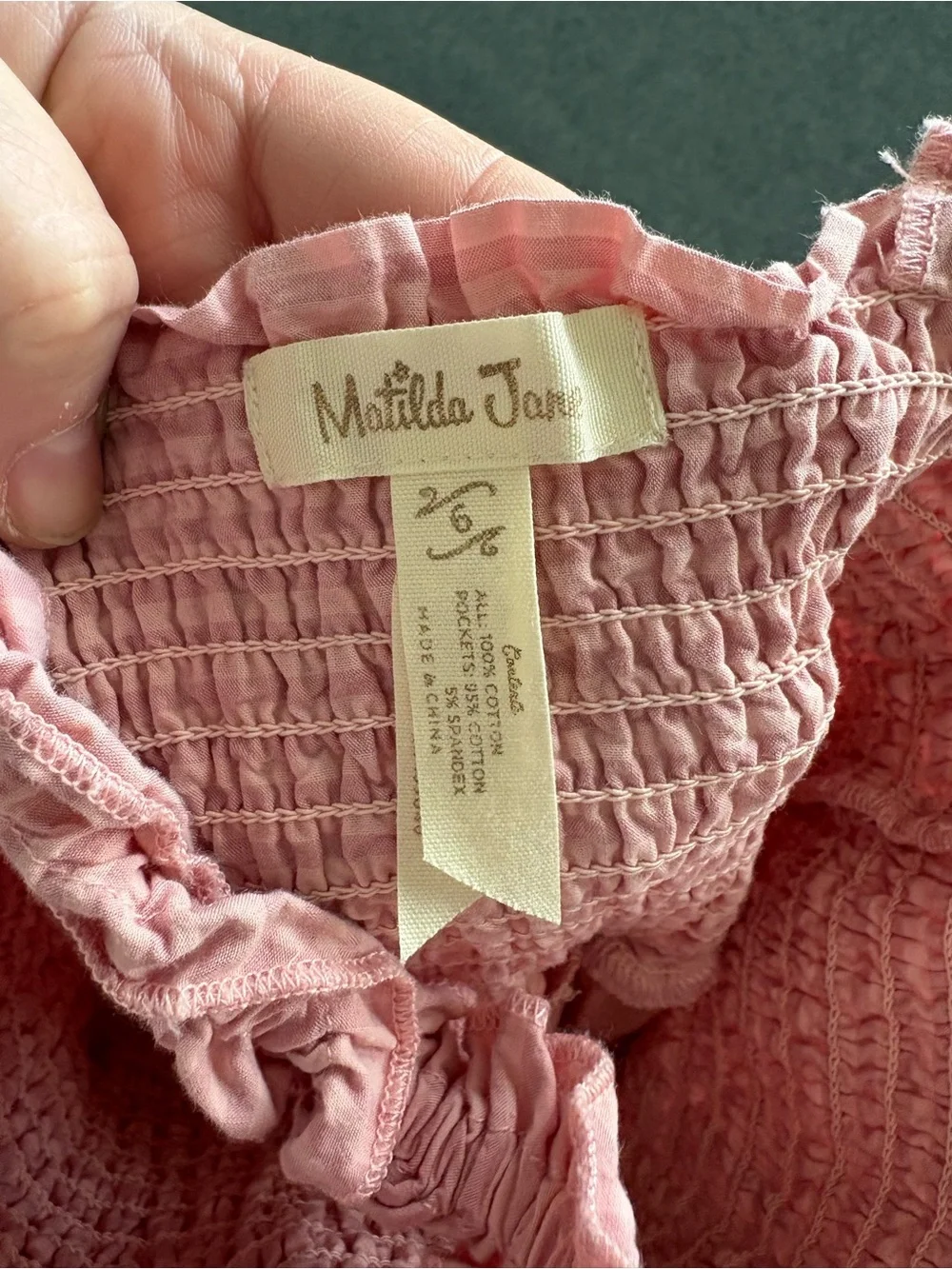 Matilda Jane Happy & Free Sand Dollar Dress Size 6 Pink Floral Boho